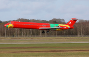 Danish Air Transport (DAT) McDonnell Douglas MD-83 (OY-RUE) at  Billund, Denmark