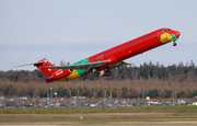 Danish Air Transport (DAT) McDonnell Douglas MD-83 (OY-RUE) at  Billund, Denmark