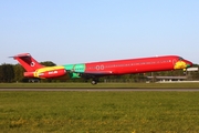 Danish Air Transport (DAT) McDonnell Douglas MD-83 (OY-RUE) at  Hamburg - Fuhlsbuettel (Helmut Schmidt), Germany