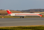 Danish Air Transport (DAT) McDonnell Douglas MD-82 (OY-RUT) at  Billund, Denmark