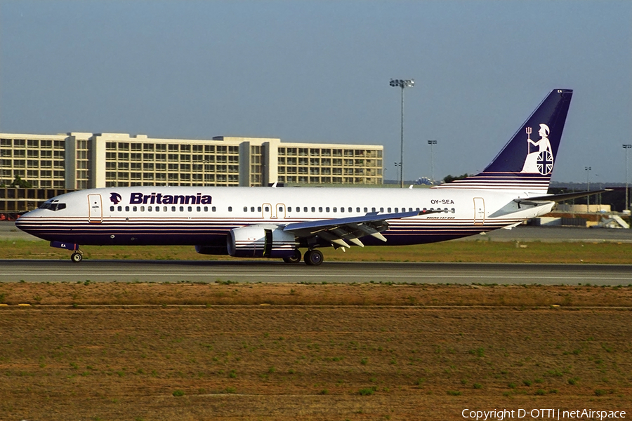 Britannia Airways AB Boeing 737-8Q8 (OY-SEA) | Photo 355938