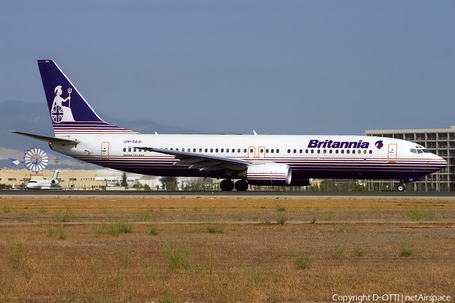 Britannia Airways AB Boeing 737-8Q8 (OY-SEA) | Photo 425132