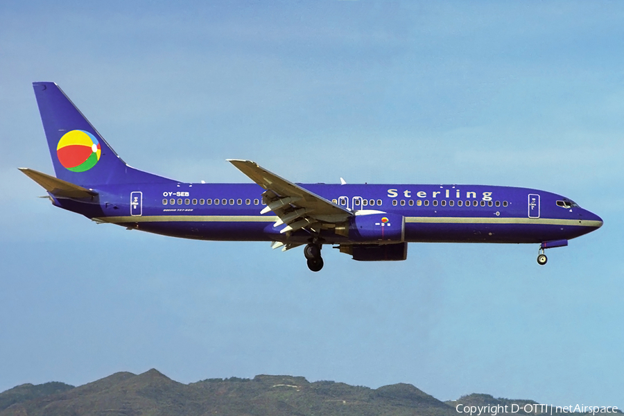 Sterling European Boeing 737-8Q8 (OY-SEB) | Photo 377045