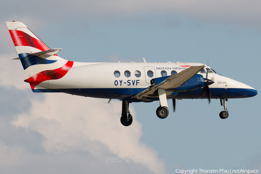 British Airways (Sun Air of Scandinavia) BAe Systems 3108 Jetstream 31 (OY-SVF) | Photo 81696