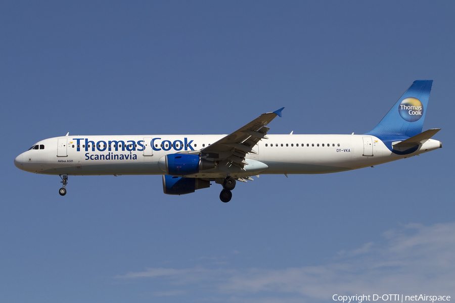 Thomas Cook Airlines Scandinavia Airbus A321-211 (OY-VKA) | Photo 414955