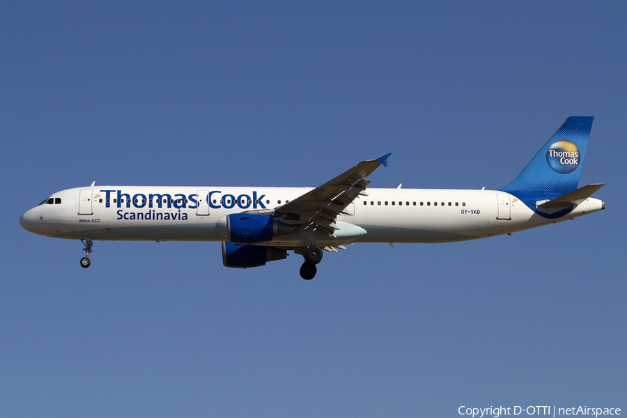 Thomas Cook Airlines Scandinavia Airbus A321-211 (OY-VKB) | Photo 414045