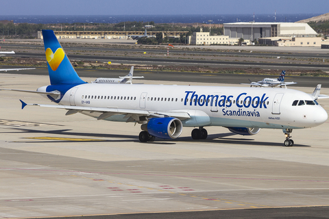 Thomas Cook Airlines Scandinavia Airbus A321-211 (OY-VKB) at  Gran Canaria, Spain