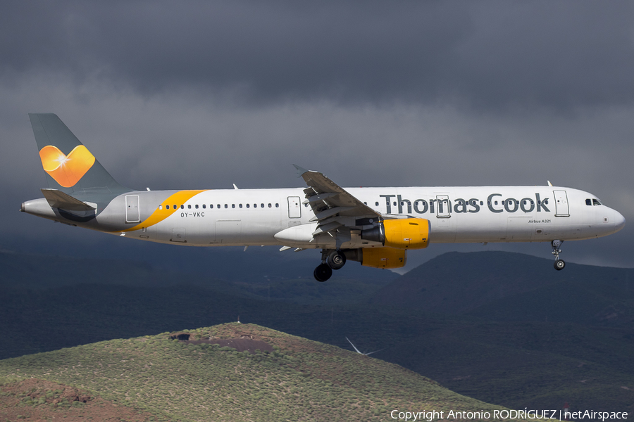 Thomas Cook Airlines Scandinavia Airbus A321-211 (OY-VKC) | Photo 290766