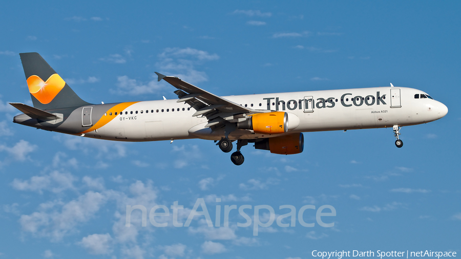 Thomas Cook Airlines Scandinavia Airbus A321-211 (OY-VKC) | Photo 376014