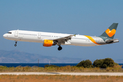 Sunclass Airlines Airbus A321-211 (OY-VKD) at  Rhodes, Greece