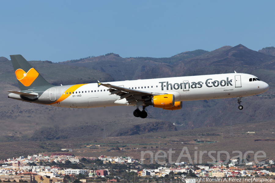Thomas Cook Airlines Scandinavia Airbus A321-211 (OY-VKD) | Photo 365492