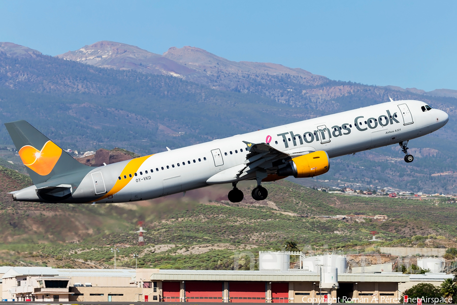 Thomas Cook Airlines Scandinavia Airbus A321-211 (OY-VKD) | Photo 284092