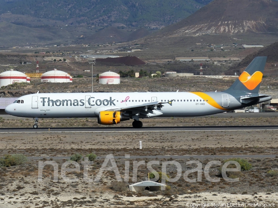 Thomas Cook Airlines Scandinavia Airbus A321-211 (OY-VKD) | Photo 269546