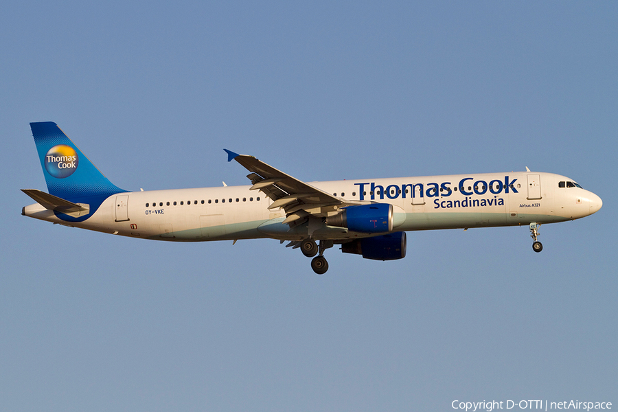 Thomas Cook Airlines Scandinavia Airbus A321-211 (OY-VKE) | Photo 366859