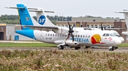 SATENA ATR 42-500 (OY-YBT) at  Mönchengladbach, Germany