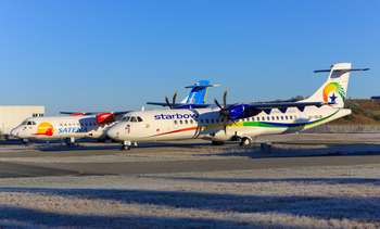 Starbow ATR 72-500 (OY-YBU) at  Billund, Denmark