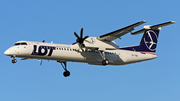 LOT Polish Airlines Bombardier DHC-8-402Q (OY-YBY) at  Warsaw - Frederic Chopin International, Poland