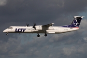 LOT Polish Airlines Bombardier DHC-8-402Q (OY-YBZ) at  Hamburg - Fuhlsbuettel (Helmut Schmidt), Germany