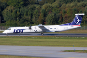 LOT Polish Airlines Bombardier DHC-8-402Q (OY-YBZ) at  Hamburg - Fuhlsbuettel (Helmut Schmidt), Germany