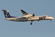 LOT Polish Airlines Bombardier DHC-8-402Q (OY-YBZ) at  Hamburg - Fuhlsbuettel (Helmut Schmidt), Germany