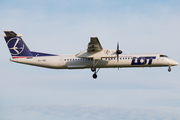 LOT Polish Airlines Bombardier DHC-8-402Q (OY-YBZ) at  Hamburg - Fuhlsbuettel (Helmut Schmidt), Germany