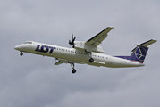 LOT Polish Airlines Bombardier DHC-8-402Q (OY-YBZ) at  Krakow - Pope John Paul II International, Poland