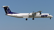 LOT Polish Airlines Bombardier DHC-8-402Q (OY-YBZ) at  Warsaw - Frederic Chopin International, Poland