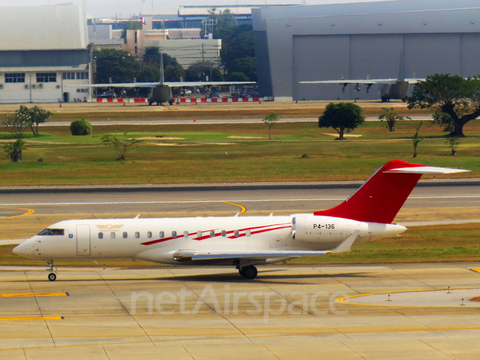 (Private) Bombardier BD-700-1A10 Global Express XRS (P4-136) at  Bangkok - Don Mueang International, Thailand