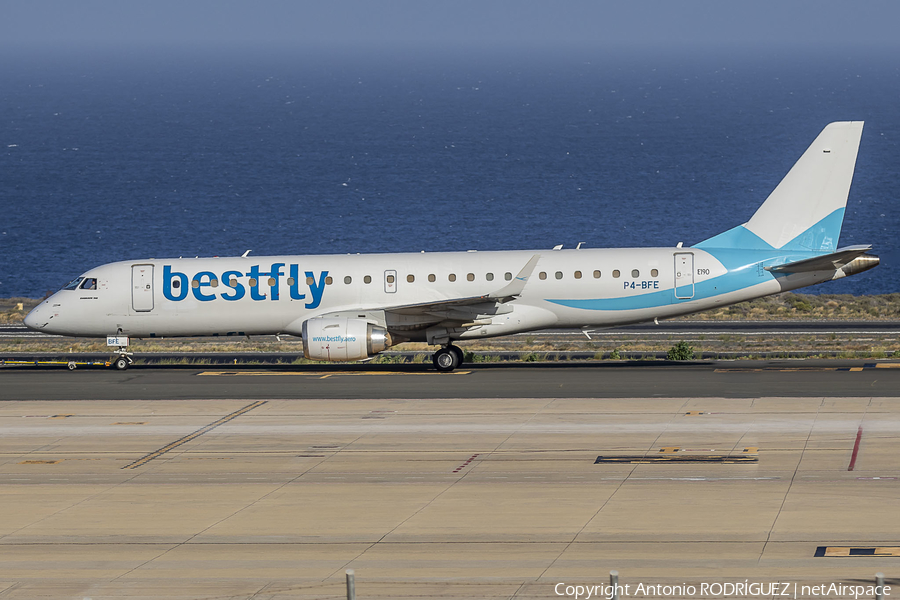 bestfly Cabo Verde Embraer ERJ-190AR (ERJ-190-100IGW) (P4-BFE) | Photo 619582