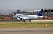 Air Astana Airbus A320-232 (P4-KBA) at  Almaty - International, Kazakhstan