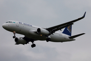 Air Astana Airbus A320-232 (P4-KBF) at  Hannover - Langenhagen, Germany