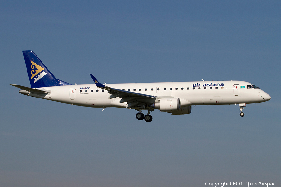 Air Astana Embraer ERJ-190LR (ERJ-190-100LR) (P4-KCE) | Photo 372386