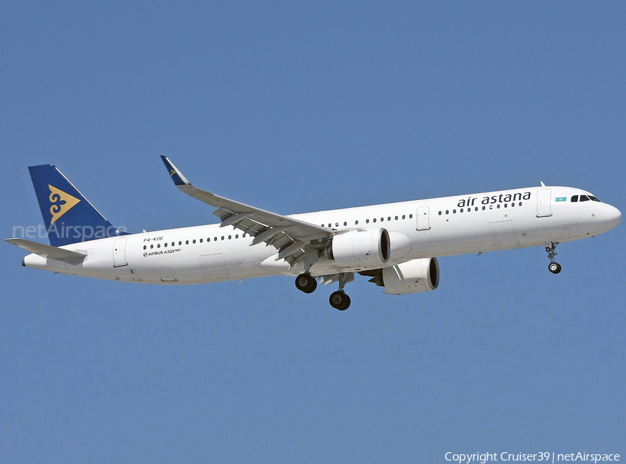 Air Astana Airbus A321-271N (P4-KDE) | Photo 367773