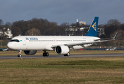 Air Astana Airbus A321-271NX (P4-KGB) at  Hamburg - Finkenwerder, Germany