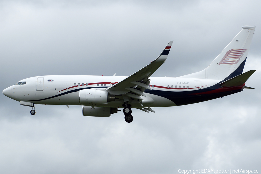 VipJet Boeing 737-7HZ(BBJ) (P4-MAK) | Photo 277960