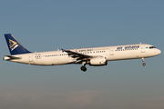 Air Astana Airbus A321-231 (P4-NAS) at  Amsterdam - Schiphol, Netherlands