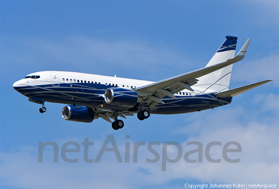 (Private) Boeing 737-7HZ(BBJ) (P4-NGK) | Photo 78419
