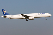 Air Astana Airbus A321-231 (P4-OAS) at  Amsterdam - Schiphol, Netherlands