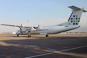 Qazaq Air Bombardier DHC-8-402Q (P4-QAZ) at  Almaty - International, Kazakhstan