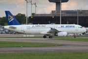 Air Astana Airbus A320-232 (P4-VAS) at  Hannover - Langenhagen, Germany