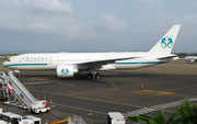 Crystal Luxury Air Boeing 777-29M(LR) (P4-XTL) at  Cartagena - Rafael Nunez International, Colombia