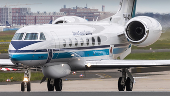 Japan Coast Guard Gulfstream G-V-SP (G550) (PH-AQI) at  Frankfurt am Main, Germany