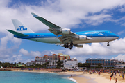 KLM - Royal Dutch Airlines Boeing 747-406(M) (PH-BFH) at  Philipsburg - Princess Juliana International, Netherland Antilles