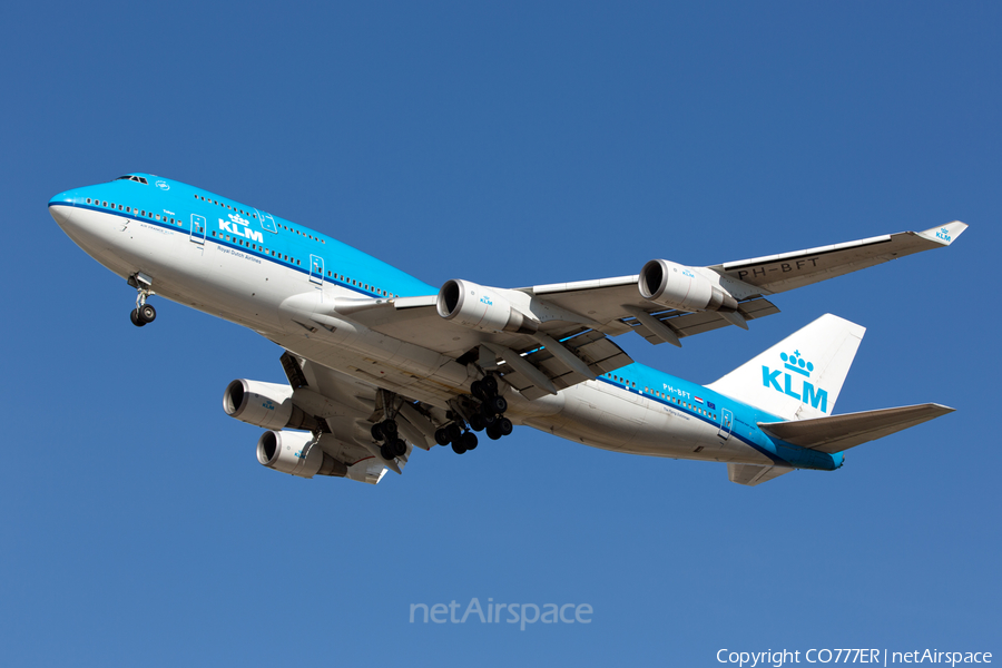 KLM - Royal Dutch Airlines Boeing 747-406(M) (PH-BFT) | Photo 35199