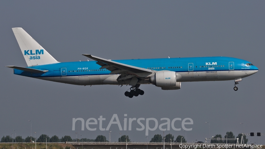 KLM - Royal Dutch Airlines Boeing 777-206(ER) (PH-BQK) | Photo 230657