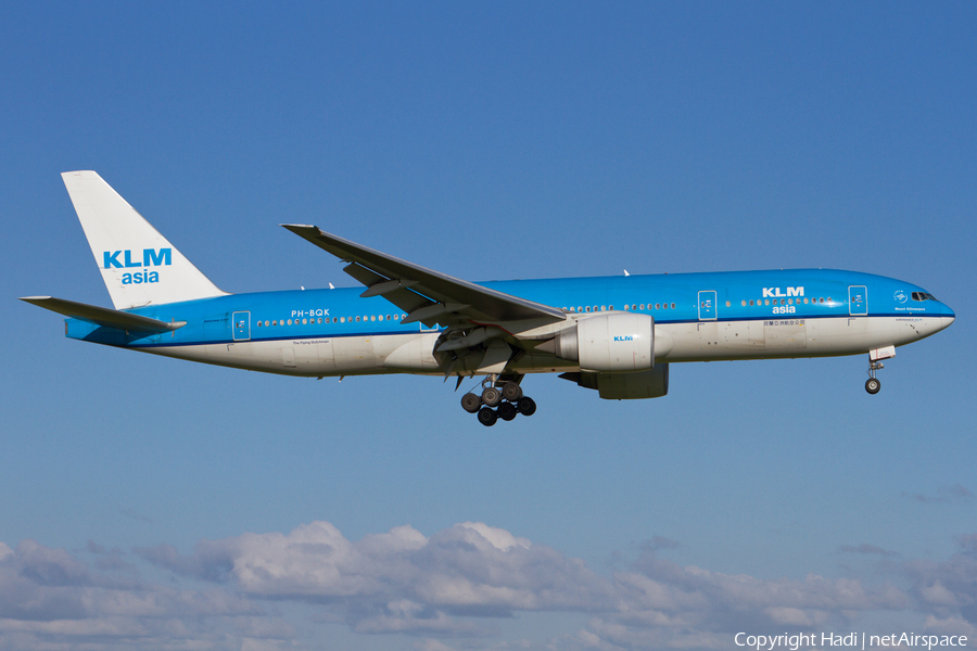 KLM - Royal Dutch Airlines Boeing 777-206(ER) (PH-BQK) | Photo 81839