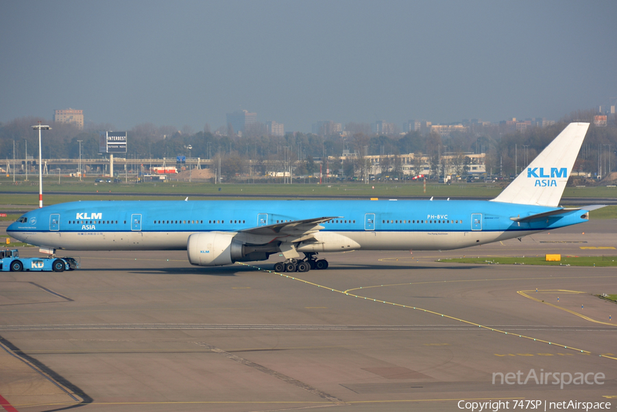 KLM - Royal Dutch Airlines Boeing 777-306(ER) (PH-BVC) | Photo 84428