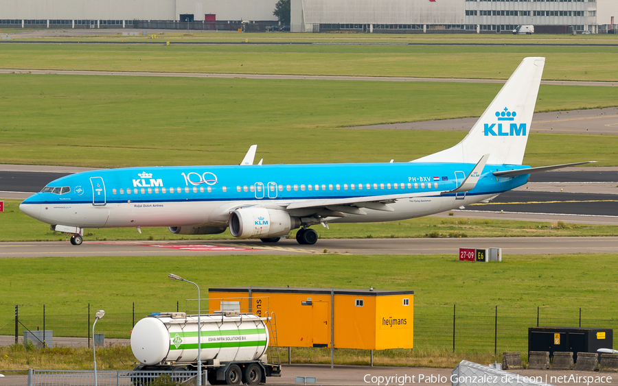 KLM - Royal Dutch Airlines Boeing 737-8K2 (PH-BXV) | Photo 350498