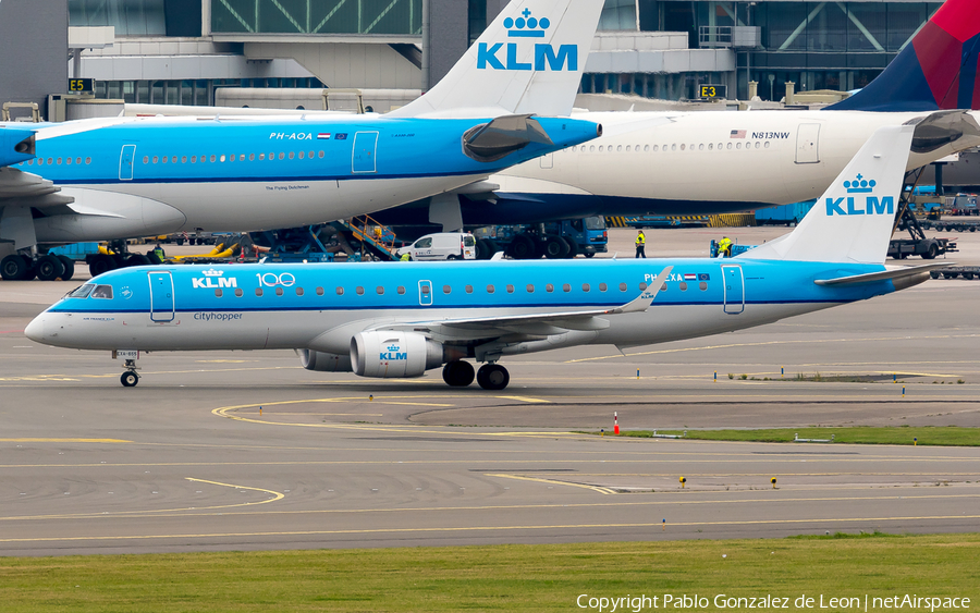 KLM Cityhopper Embraer ERJ-190STD (ERJ-190-100STD) (PH-EXA) | Photo 350151