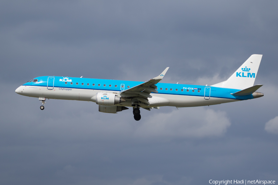KLM Cityhopper Embraer ERJ-190STD (ERJ-190-100STD) (PH-EXA) | Photo 155446